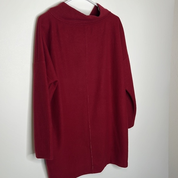 Anthropologie Theresa Mock Turtleneck Sweater Tunic Top - Picture 7 of 8